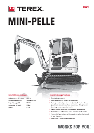 Minikoparki Terex TC 25