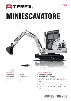 Minikoparki Terex TC 35
