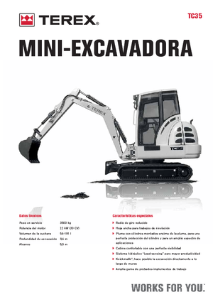 Minikoparki Terex TC 35