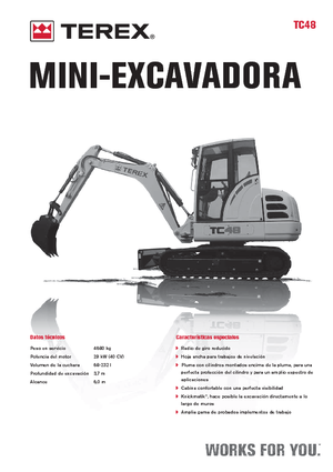 Minikoparki Terex TC 48