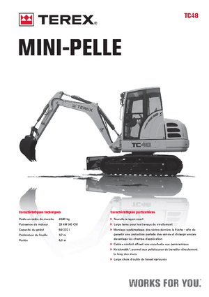 Minikoparki Terex TC 48