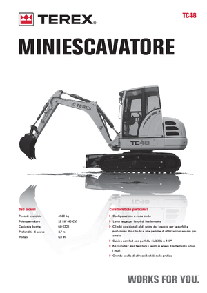 Minikoparki Terex TC 48