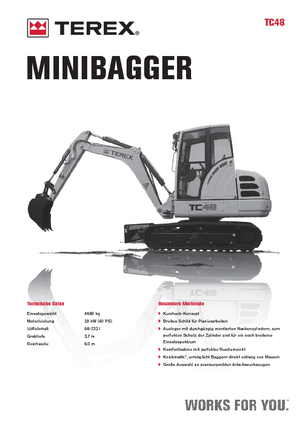 Minikoparki Terex TC 48