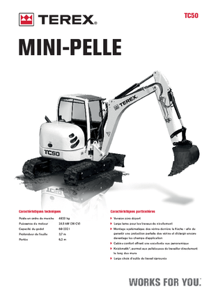 Minikoparki Terex TC 50