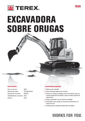 Minikoparki Terex TC 60