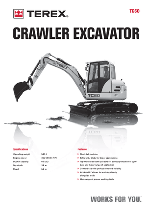 Minikoparki Terex TC 60