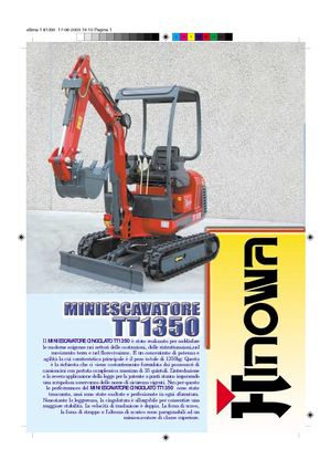 Minikoparki Hinowa TT 1350