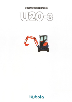 Minikoparki Kubota U20-3α GL
