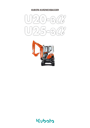 Minikoparki Kubota U25-3α GL
