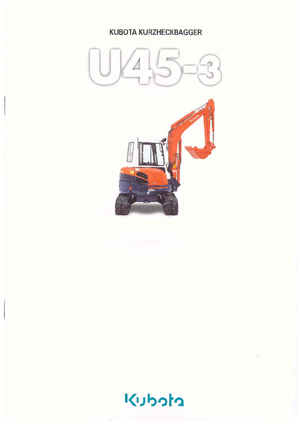 Minikoparki Kubota U45-3α G