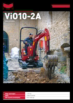 Minikoparki Yanmar ViO10-2A 