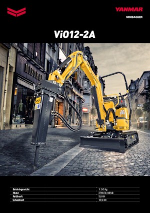 Minikoparki Yanmar VIO 12-2 A