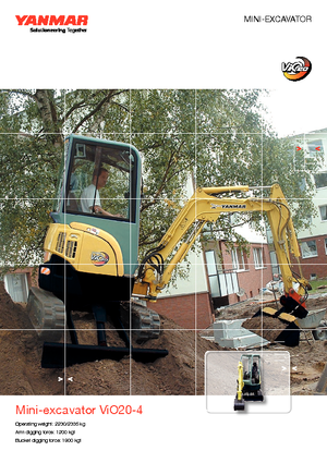 Minikoparki Yanmar VIO 20