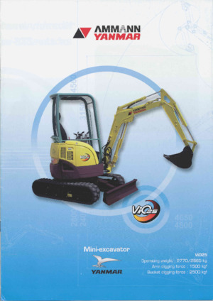 Minikoparki Yanmar VIO 25