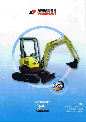 Minikoparki Yanmar VIO 25