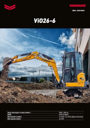 Minikoparki Yanmar VIO 26-6 PR