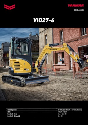 Minikoparki Yanmar VIO 27-6 PR