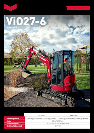 Minikoparki Yanmar ViO27LW-6 