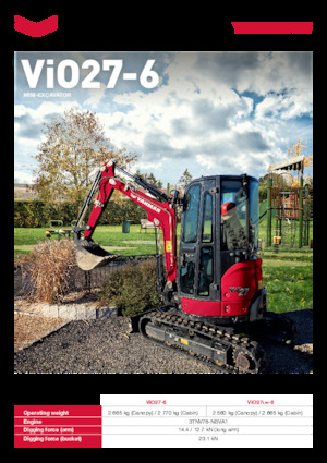 Minikoparki Yanmar ViO27-6 