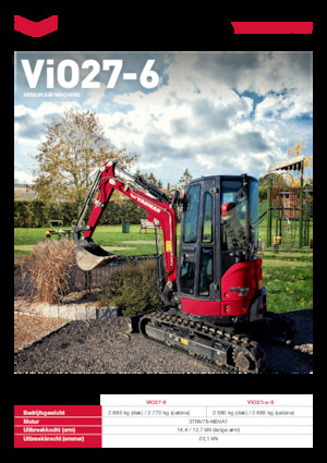 Minikoparki Yanmar ViO27-6 