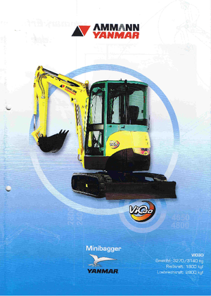 Minikoparki Yanmar VIO 30
