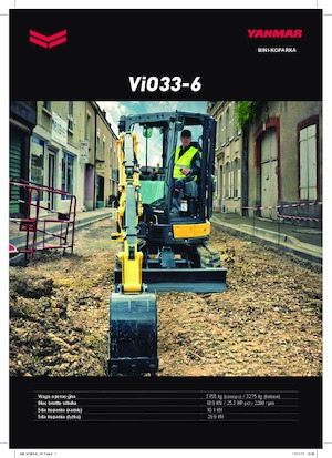 Minikoparki Yanmar VIO 33-6 PR