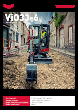 Minikoparki Yanmar ViO33-6 