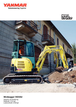 Minikoparki Yanmar VIO 33 U