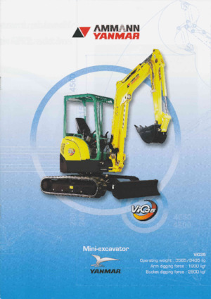 Minikoparki Yanmar VIO 35