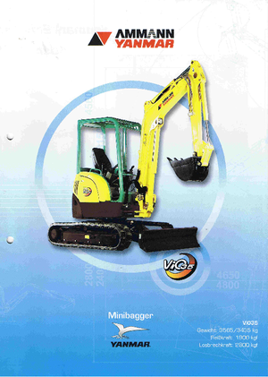 Minikoparki Yanmar VIO 35