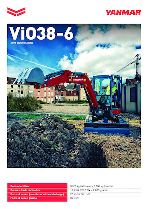 Minikoparki Yanmar ViO38-6 