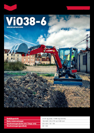 Minikoparki Yanmar ViO38-6 