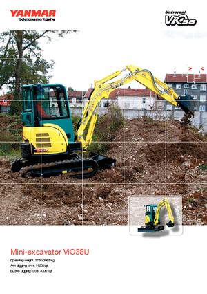 Minikoparki Yanmar VIO 38 U