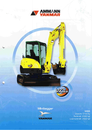 Minikoparki Yanmar VIO 55