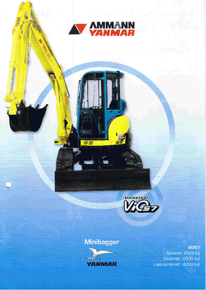 Minikoparki Yanmar VIO 57 U