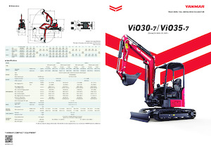 Minikoparki Yanmar Vio30-7 