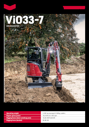 Minikoparki Yanmar ViO33-7