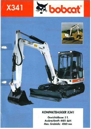 Minikoparki Bobcat X 341