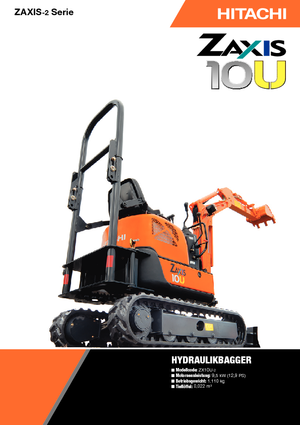 Minikoparki Hitachi ZX10U-2