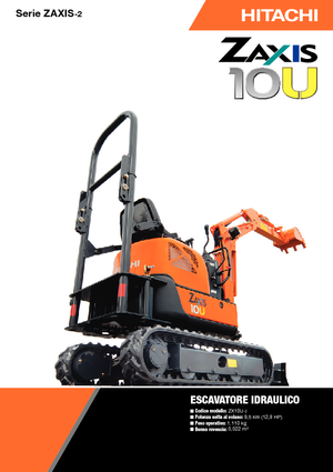 Minikoparki Hitachi ZX10U-2