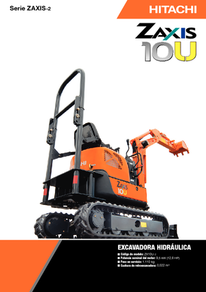 Minikoparki Hitachi ZX10U-2