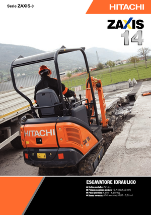Minikoparki Hitachi ZX 14-3
