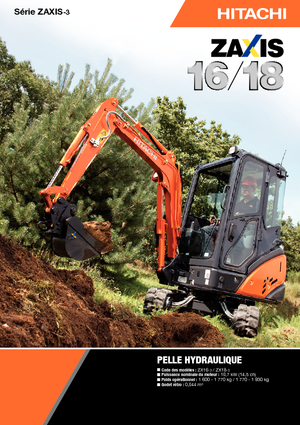 Minikoparki Hitachi ZX 18-3