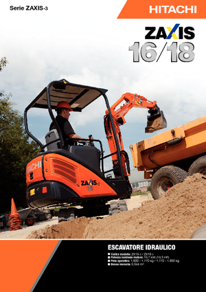 Minikoparki Hitachi ZX 18-3