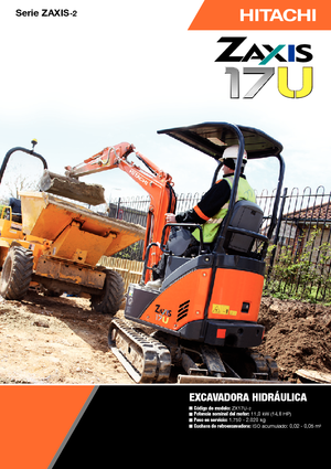 Minikoparki Hitachi ZX 17 U-2