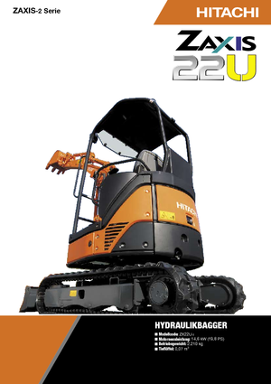 Minikoparki Hitachi ZX 22 U-2