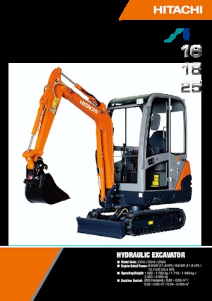Minikoparki Hitachi ZX 25