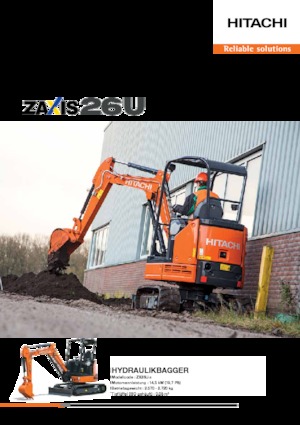 Minikoparki Hitachi ZX26U-5