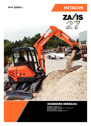 Minikoparki Hitachi ZX 27-3