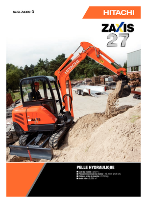 Minikoparki Hitachi ZX 27-3